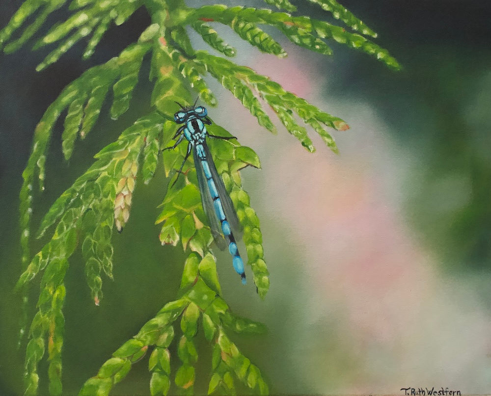 Damsel in Delight- Original Oil Painting