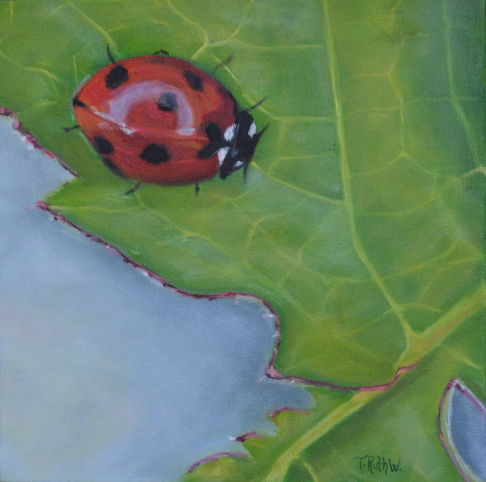 Lady(bug) of the Redwoods - Original Oil Painting